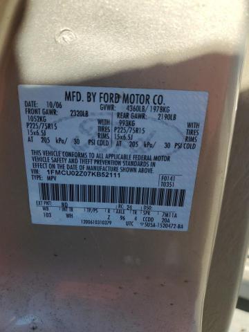 2007 FORD ESCAPE XLS #3302799908