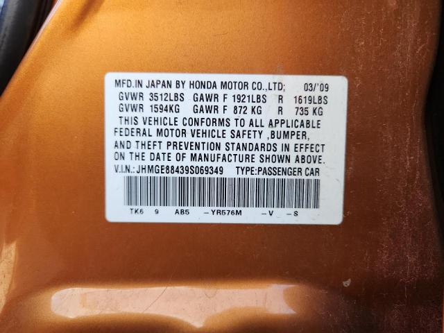 2009 HONDA FIT SPORT #3287332987