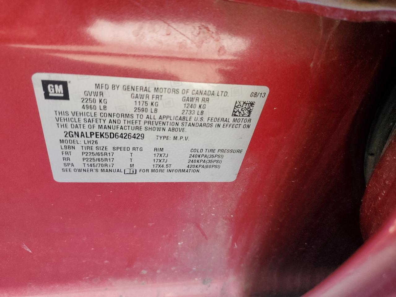 CHEVROLET EQUINOX LT