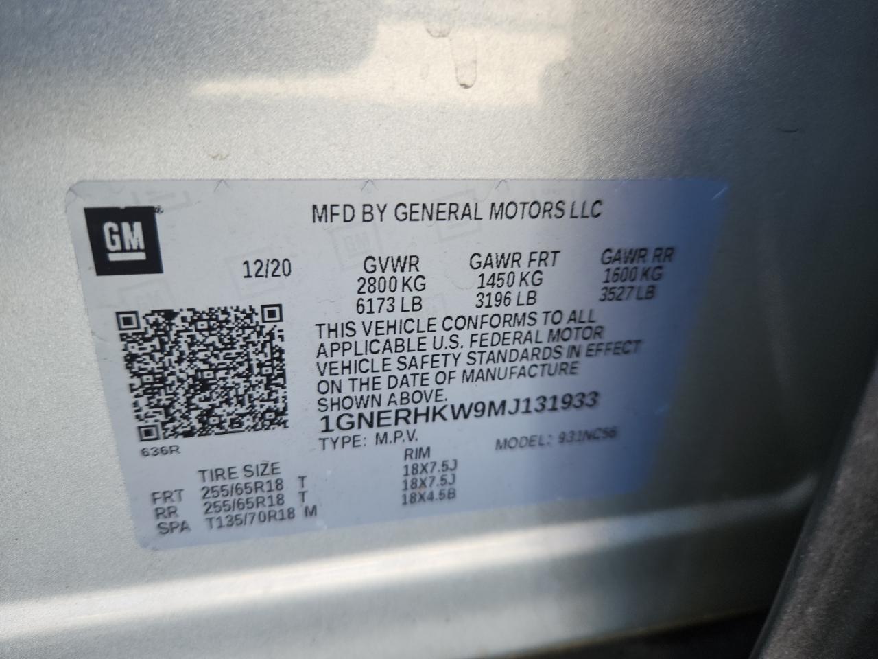 CHEVROLET TRAVERSE LT