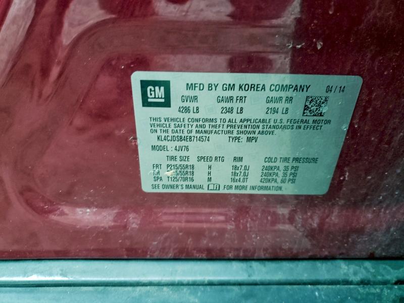 2014 BUICK ENCORE PRE #3298093132