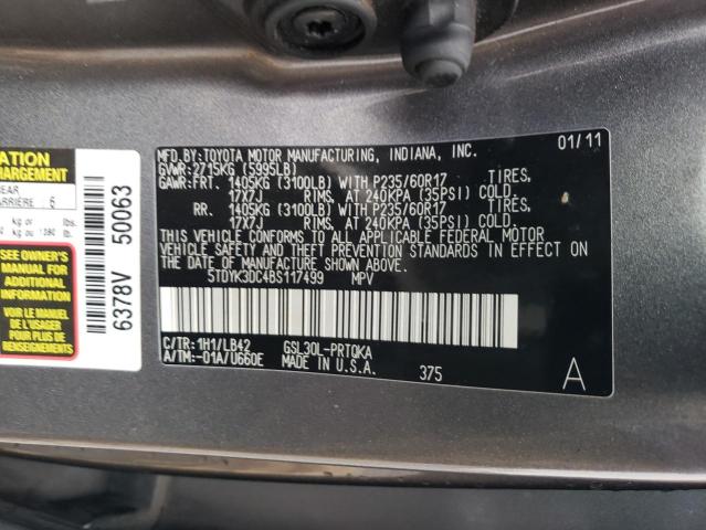 2011 TOYOTA SIENNA XLE #3286553184