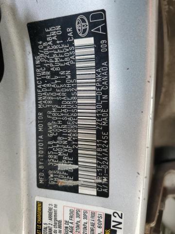 2005 TOYOTA COROLLA CE #3303627935