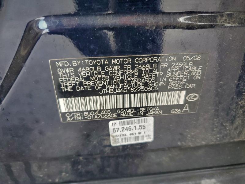 2008 LEXUS ES 350 #3296260443