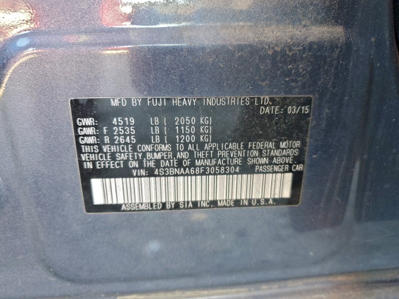 2015 SUBARU LEGACY 2.5 #3305303362