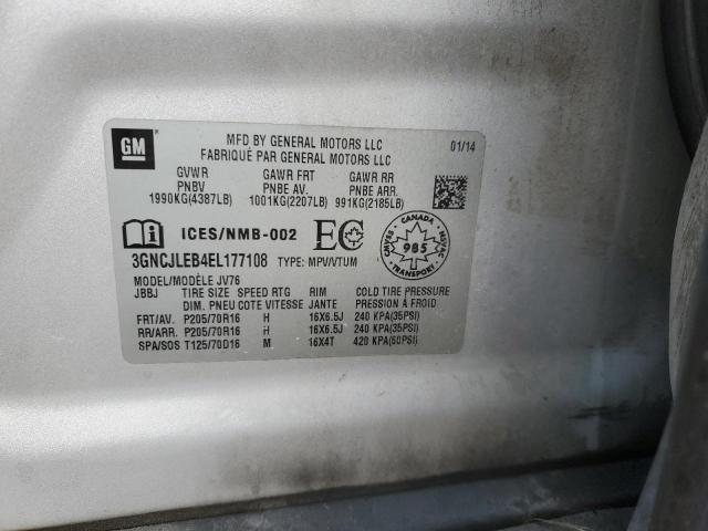 2014 CHEVROLET TRAX 1LT - 3GNCJLEB4EL177108