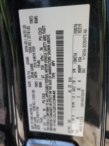 2014 FORD ESCAPE TIT - 1FMCU0JX2EUC89648