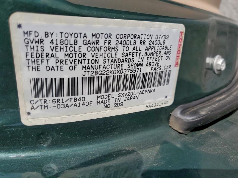 1999 TOYOTA CAMRY LE #3297315394