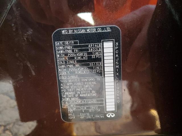 2020 INFINITI QX50 PURE #3293477437