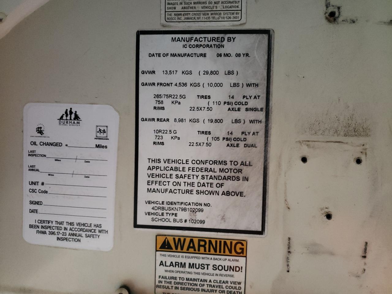 Lot #3287478017 2009 IC CORPORATION CE SERIES SCHOOL