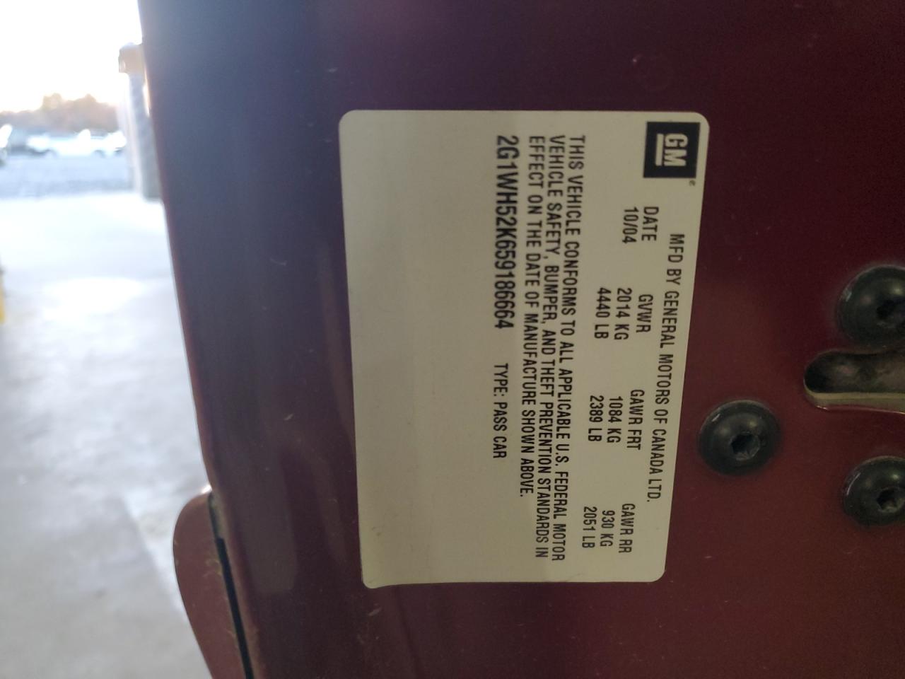 Lot #3285774686 2005 CHEVROLET IMPALA LS