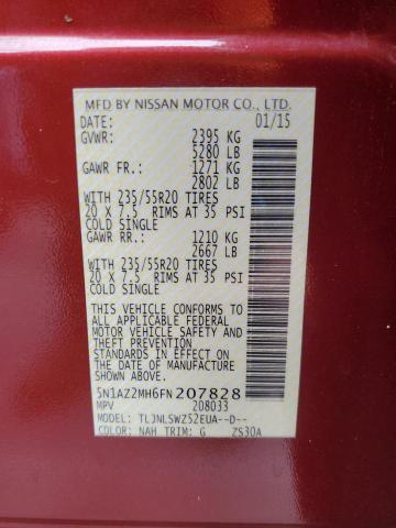 2015 NISSAN MURANO S - 5N1AZ2MH6FN207828