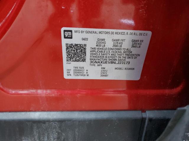 2022 CHEVROLET EQUINOX LT #3292489689