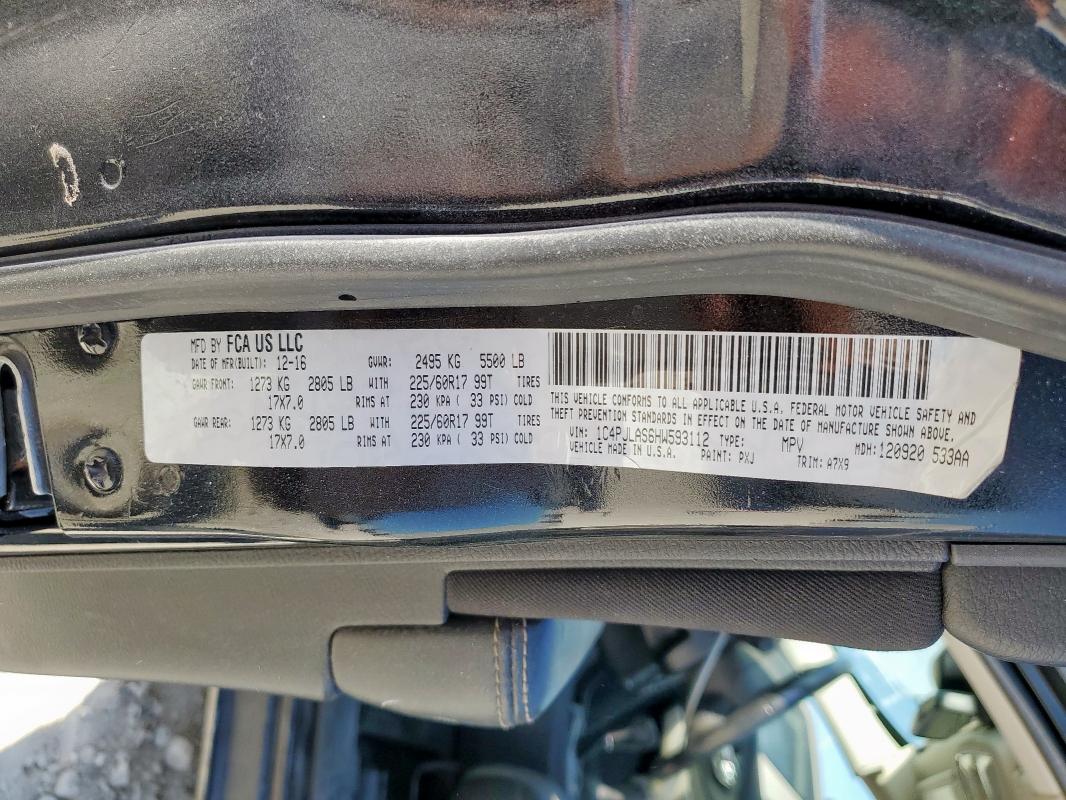 2017 JEEP CHEROKEE S - 1C4PJLAS6HW593112