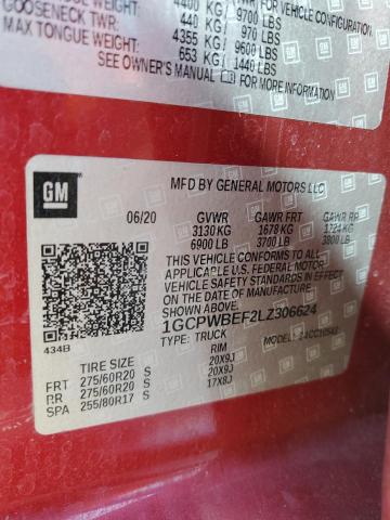 2020 CHEVROLET SILVERADO - 1GCPWBEF2LZ306624