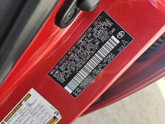 2011 TOYOTA COROLLA BA #3287804095