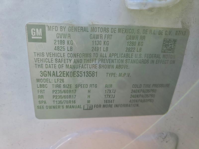 2014 CHEVROLET CAPTIVA LS #3305727734