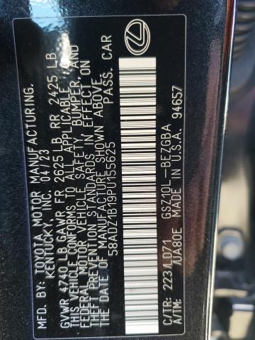 2023 LEXUS ES 350 BAS - 58ADZ1B19PU155625