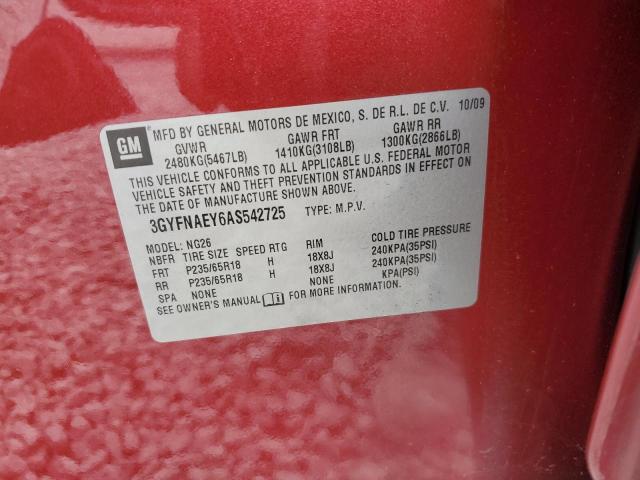 2010 CADILLAC SRX LUXURY #3297118591