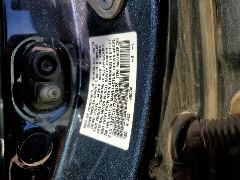 2019 HONDA CIVIC EXL #3287657038