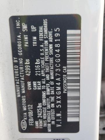 2012 KIA OPTIMA LX - 5XXGM4A73CG048195