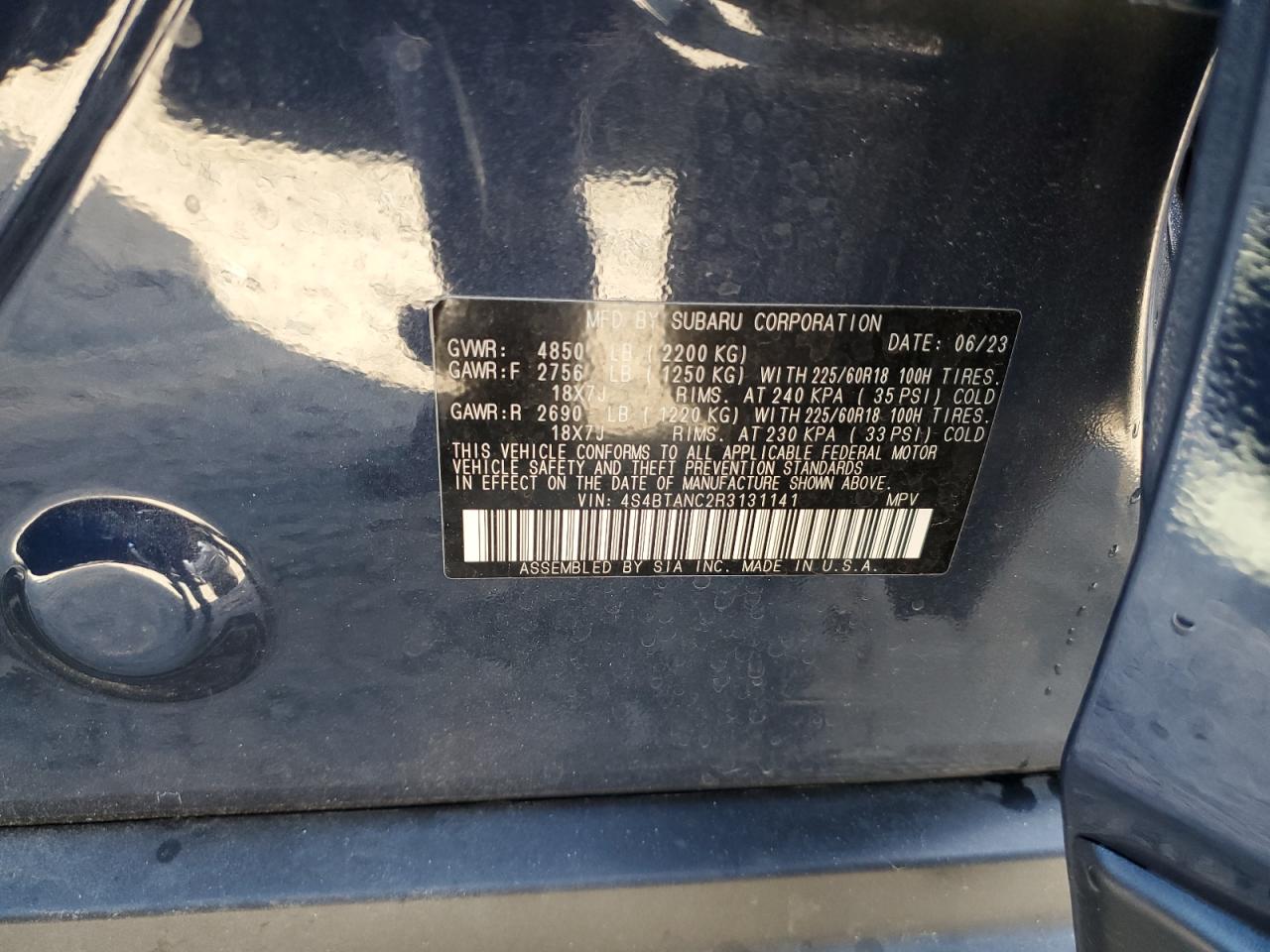 SUBARU OUTBACK LIMITED