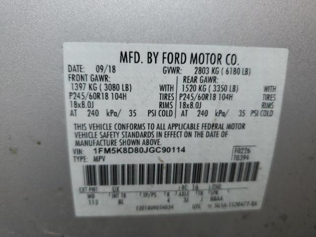 2018 FORD EXPLORER X #3303879712