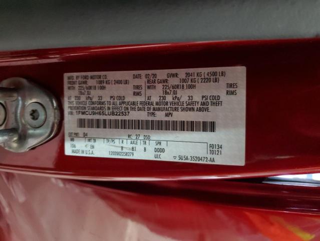 2020 FORD ESCAPE SEL #3303960702