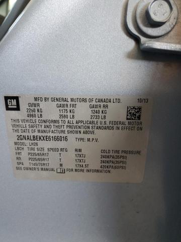 2014 CHEVROLET EQUINOX LT #3302764350