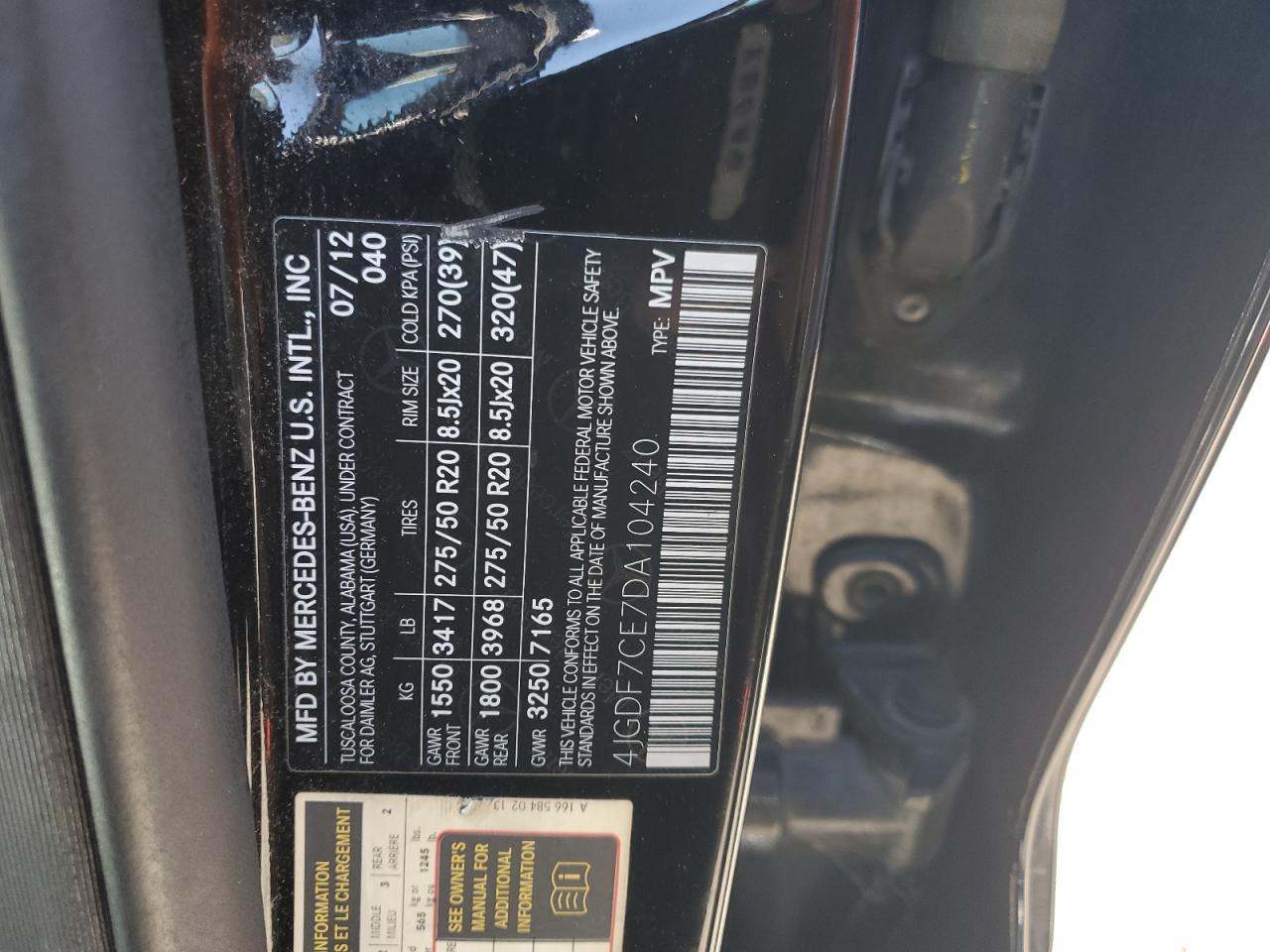 MERCEDES-BENZ GL-CLASS 450 4MATIC