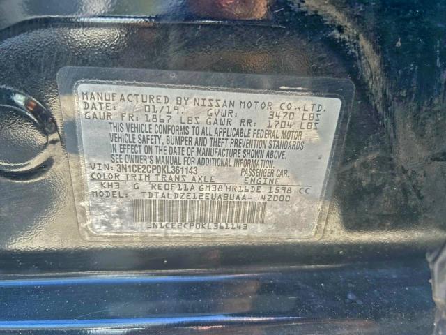 2019 NISSAN VERSA NOTE #3296252431