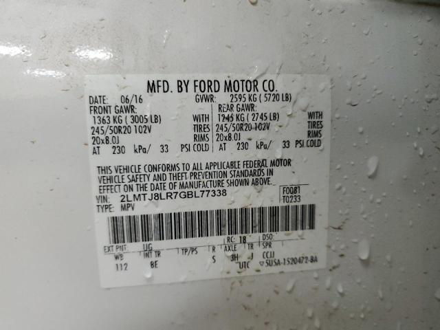 2016 LINCOLN MKX RESERV #3290293221