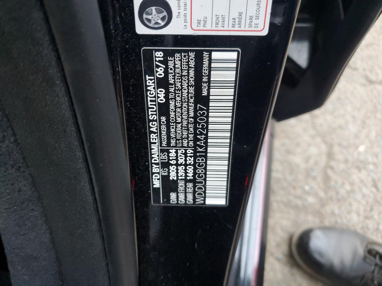 Lot #3311461237 2019 MERCEDES-BENZ S 560 4MAT