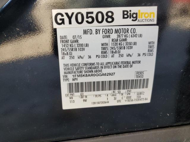 2016 FORD EXPLORER P - 1FM5K8AR0GGA62927