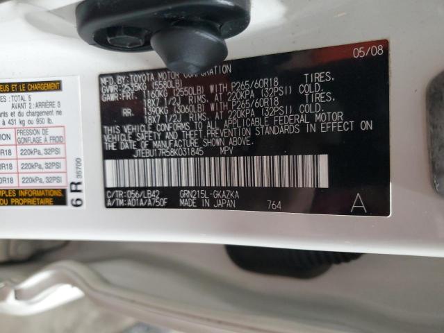 2008 TOYOTA 4RUNNER LI #3290271281