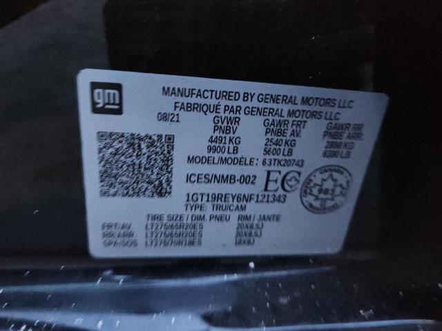 2022 GMC SIERRA K25 #3301970469