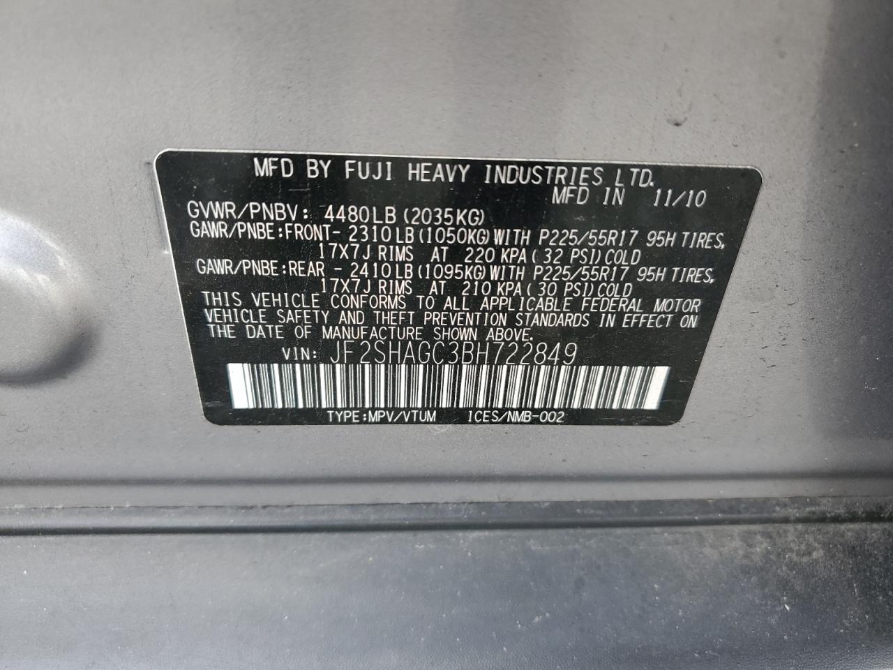 SUBARU FORESTER TOURING