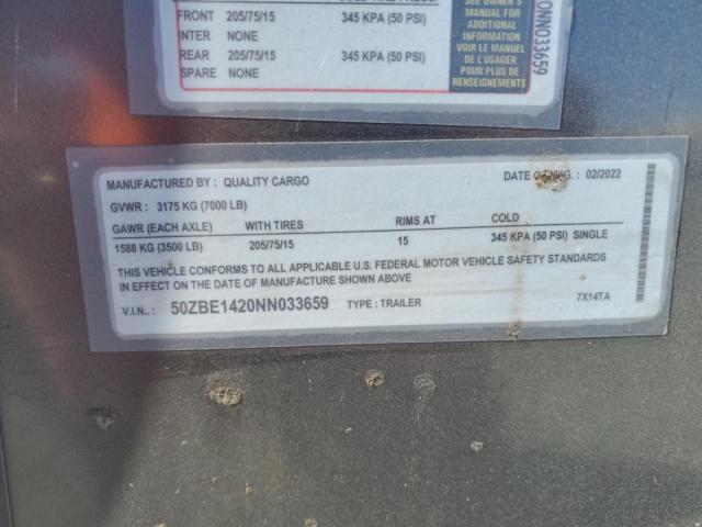 2022 QUALITY CARGO UNKNOWN #3301708360