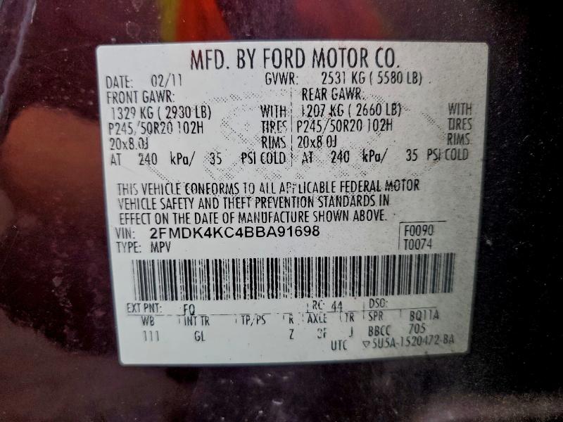 2011 FORD EDGE LIMIT #3301713407