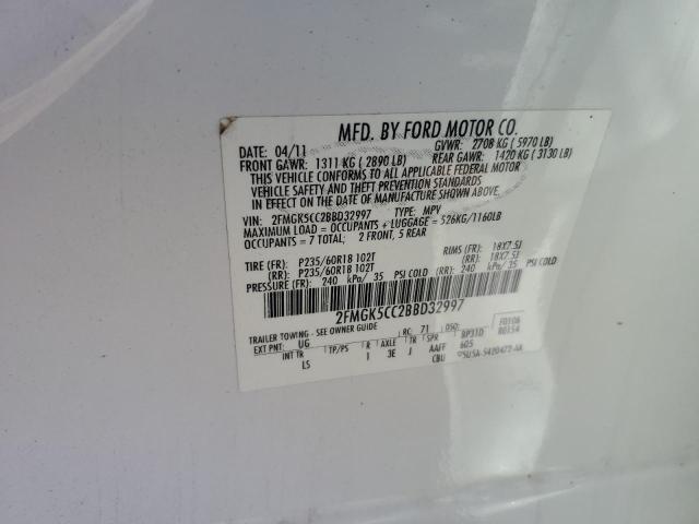 2011 FORD FLEX SEL #3290376758