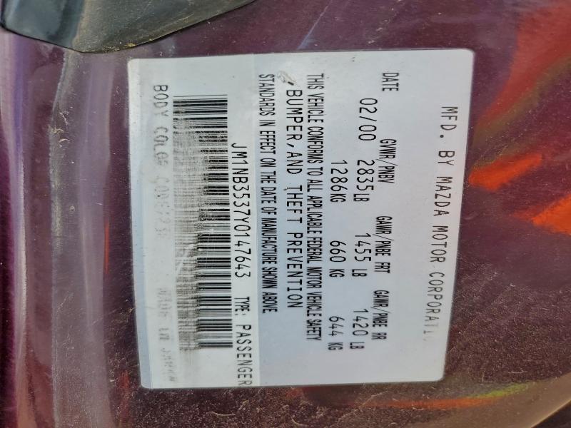 2000 MAZDA MX-5 MIATA #3302115158