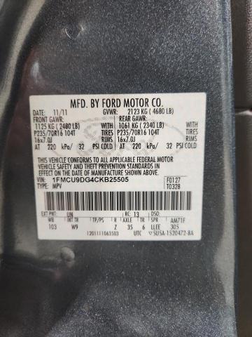 2012 FORD ESCAPE XLT #3303575931