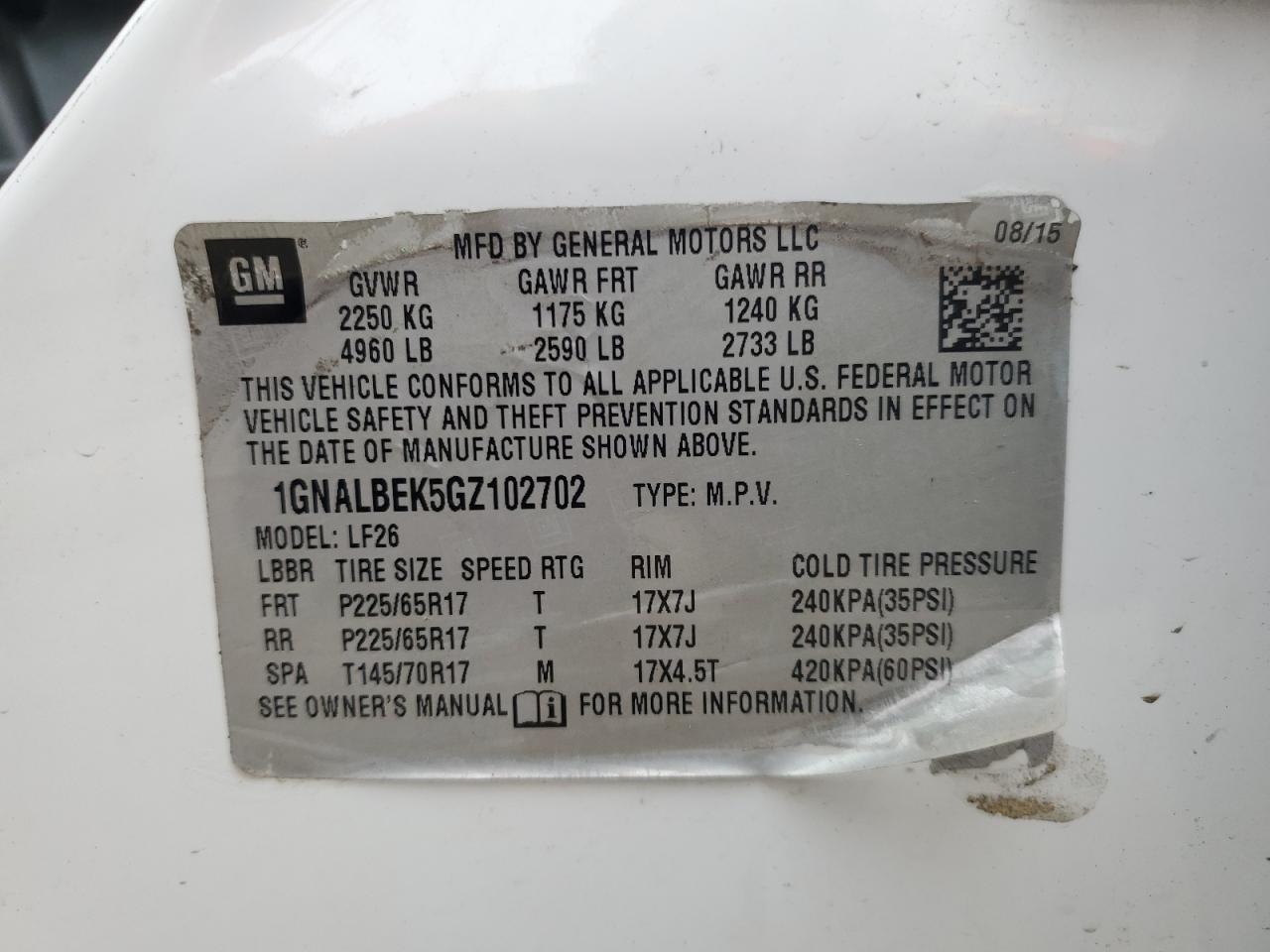 CHEVROLET EQUINOX LS