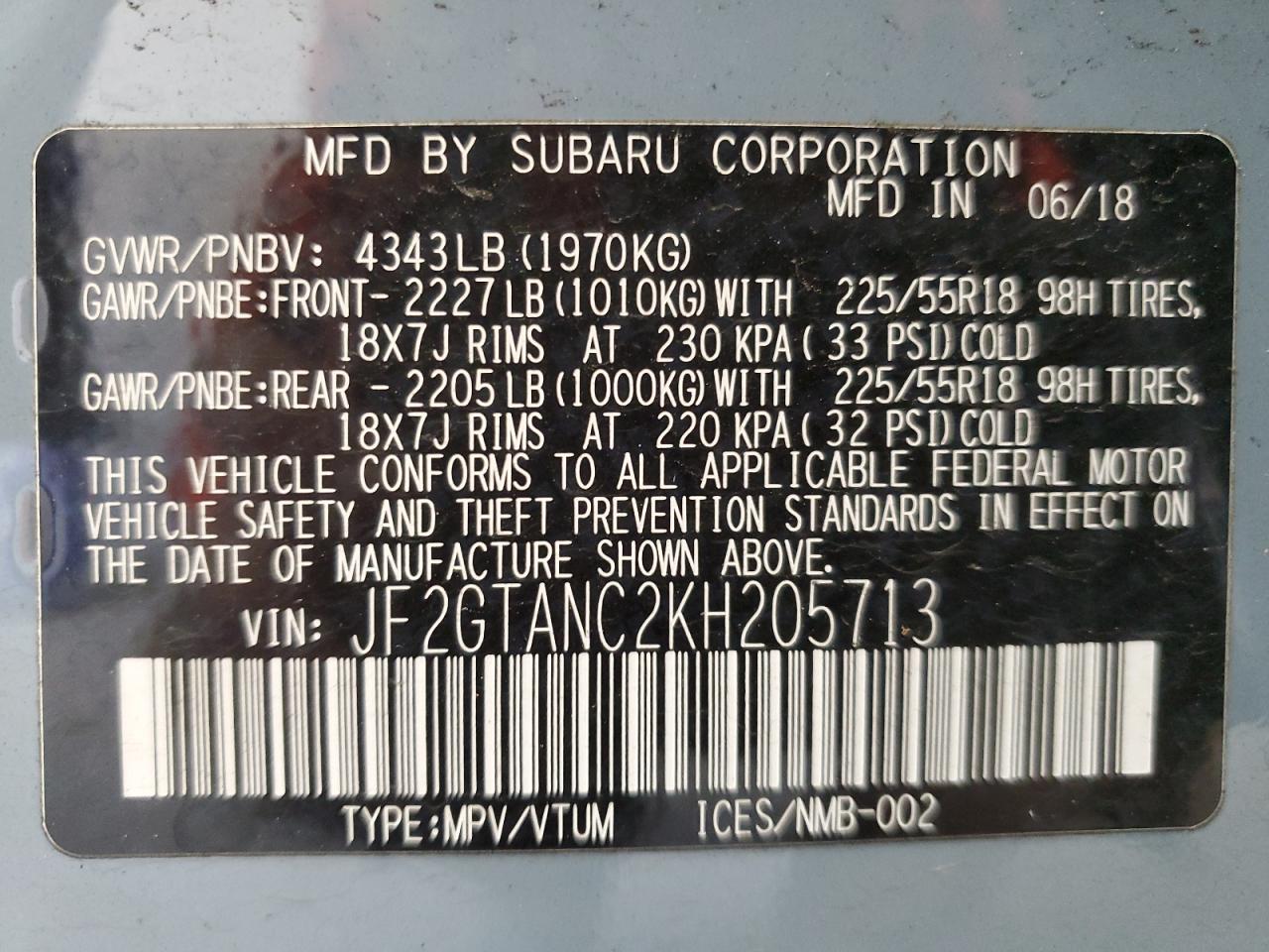 SUBARU CROSSTREK LIMITED