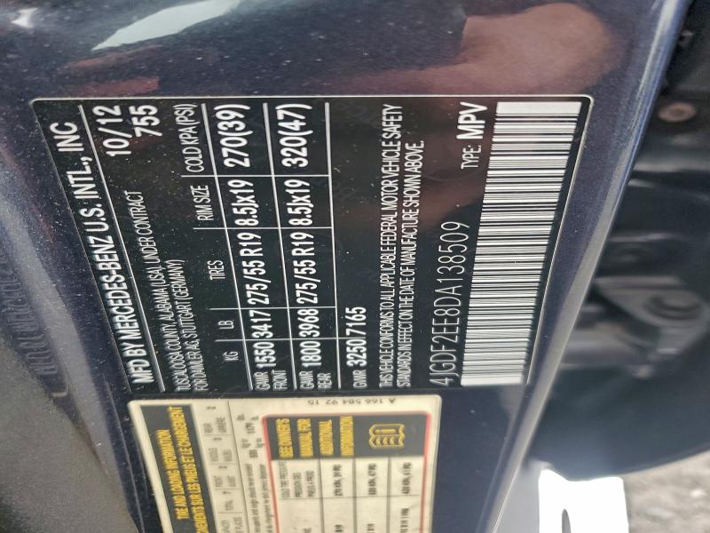 2013 MERCEDES-BENZ GL 350 BLU #3303725469