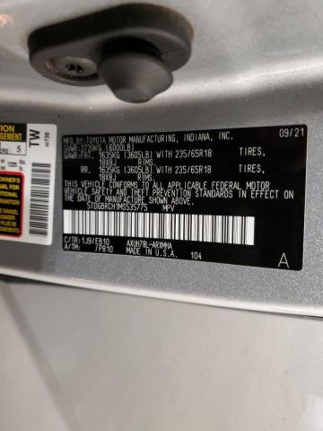 2021 TOYOTA HIGHLANDER #3304537465