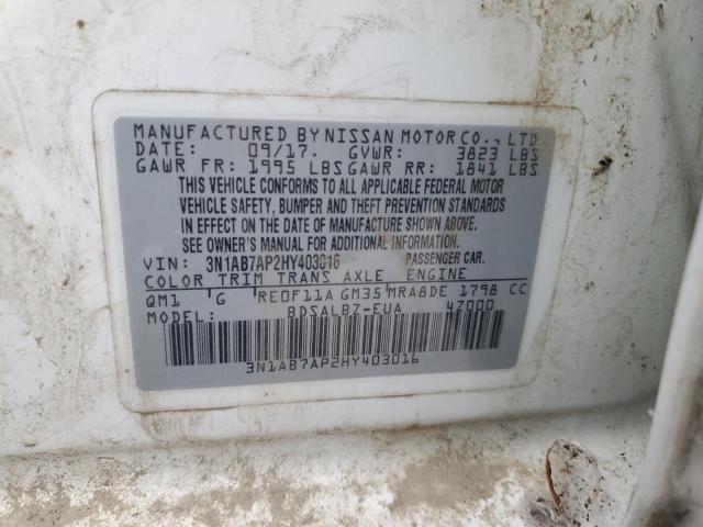 2017 NISSAN SENTRA S #3287378991