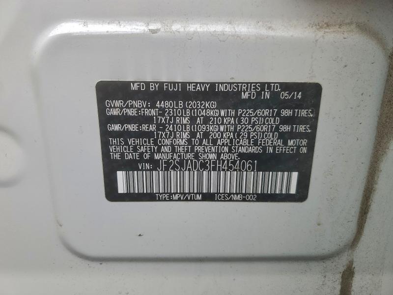 2015 SUBARU FORESTER 2 #3296509667