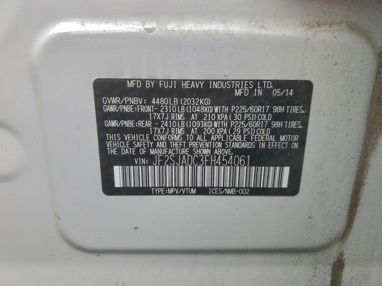 SUBARU FORESTER 2.5I PREMIUM