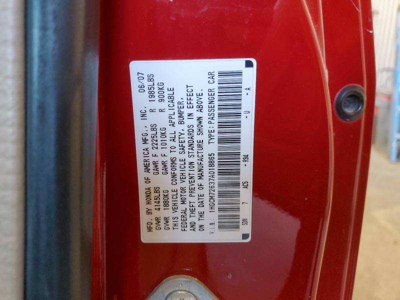 2007 HONDA ACCORD EX #3294947666